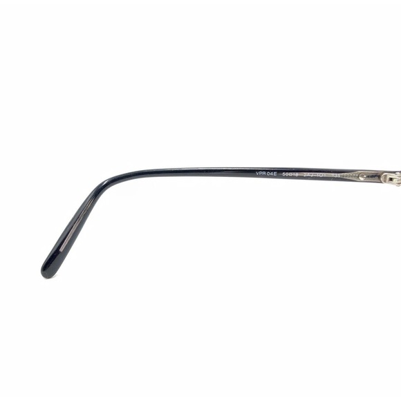 Prada VPR 04E 2AJ-1O1 Black Silver Eyeglasses Frames 50-18 135 Italy Designer - Picture 10 of 12